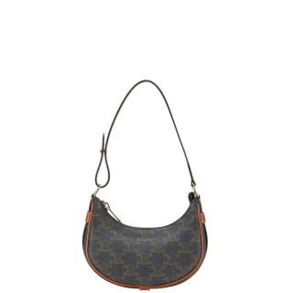 Celine Handbags - Celine Triomphe Mini Ava Handbag Brown Leather s